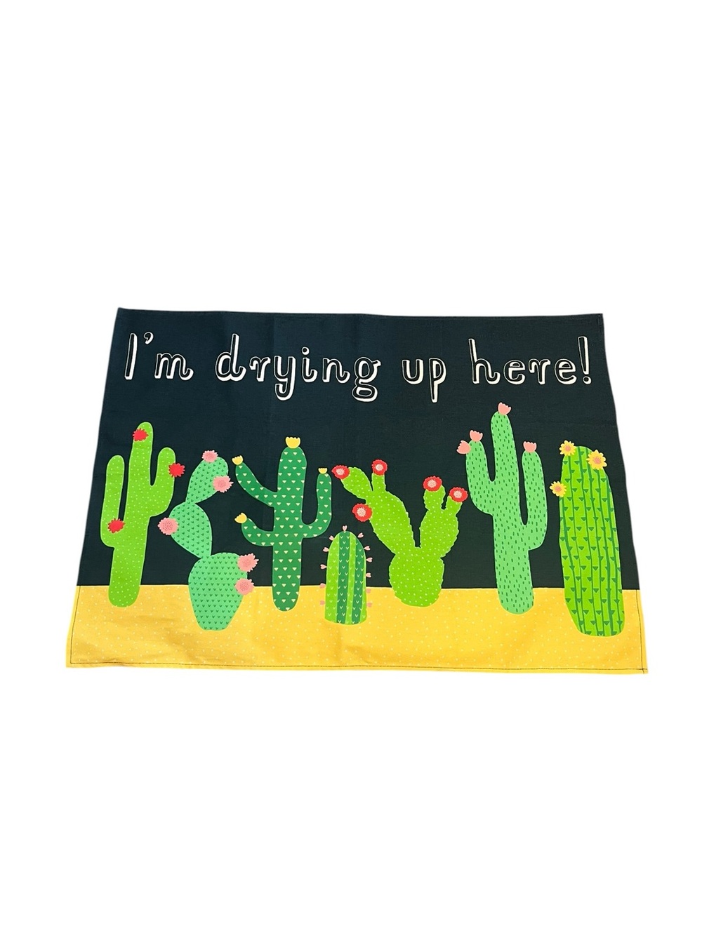 Sass & Belle I’m Drying Up Here Cactus Novelty Tea Towel 100% Cotton Twill